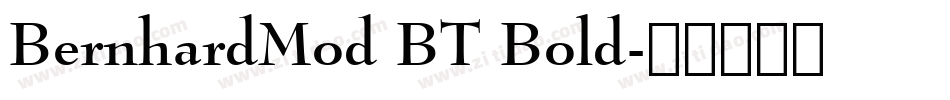 BernhardMod BT Bold字体转换